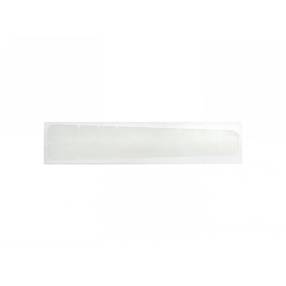 Trek Supercaliber and Top Fuel 29 white downtube scuff guard for bike frame protection, showing the white protective component on a mountain bike.