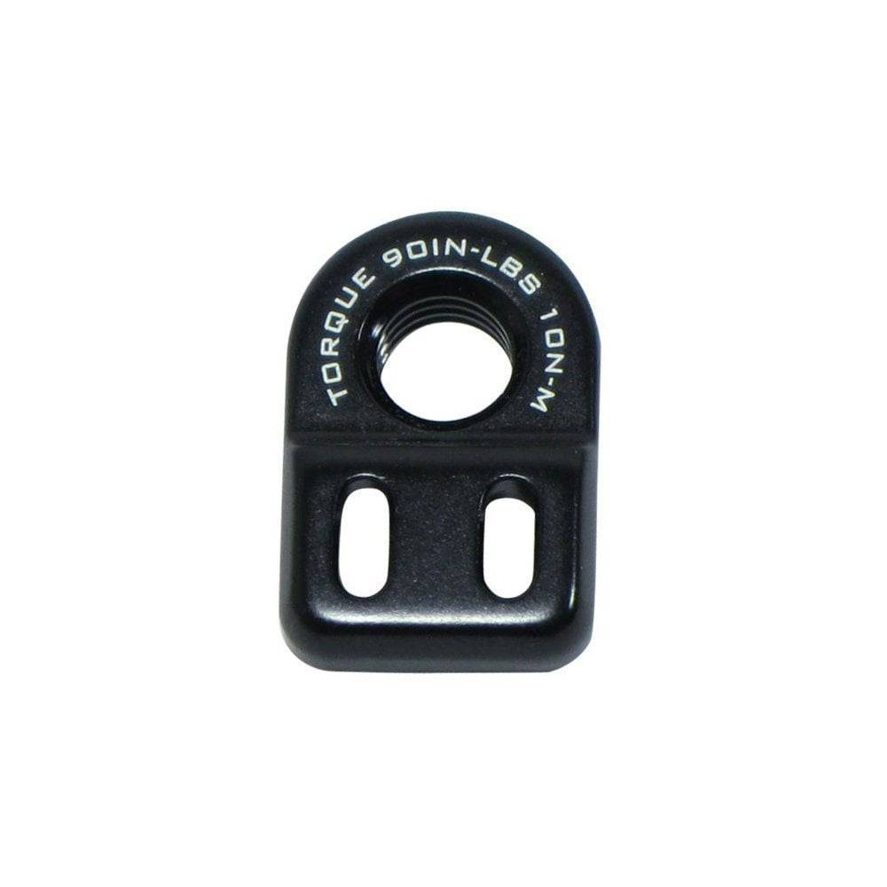 Trek black threaded cable guide chainstay insert, M8 x 6mm for bike cable management, component for bike frame.