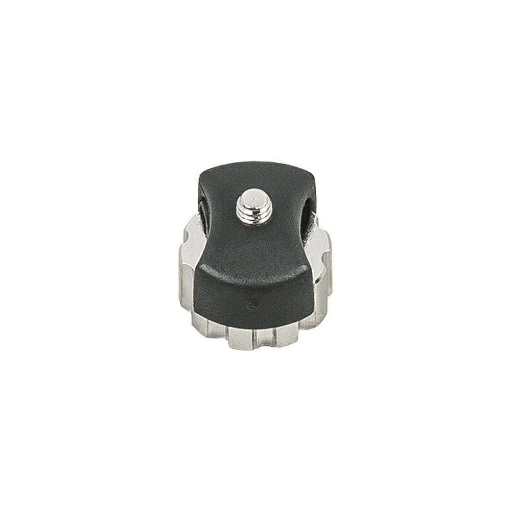 Bontrager threaded wheel magnet in black and silver for universal speed sensor accessory on bicycle components.