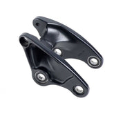 Trek Ticket S 26 Rocker Link replacement part in black for 2014-2018 mountain bikes, close-up of the component on a bike frame.