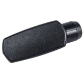 Trek black top tube frame plug for main triangle entry hole, cable routing protection on bicycle frame component.