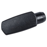 Trek black top tube frame plug for main triangle entry hole, cable routing protection on bicycle frame component.
