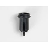 Bontrager Transmitr Micro Remote bar end mount in black for wireless micro remote control on bike handlebars.