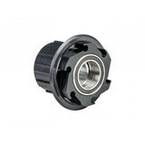 Bontrager Rapid Drive downhill 7-speed freehub body in black, 157mm old, for bicycle wheel components.