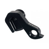 Black Trek ABP Convert 135mm quick release derailleur hanger for rear drive side bicycle components.