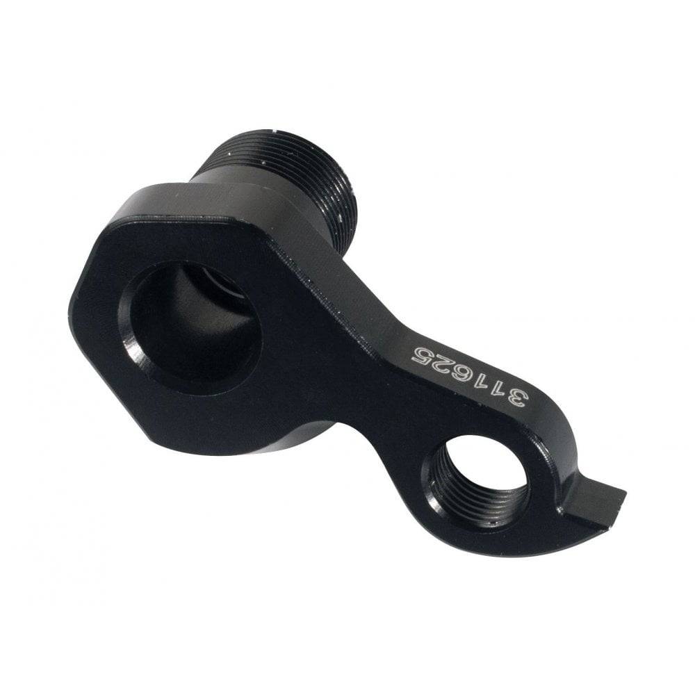 Trek ABP Convert rear derailleur hanger with 150x12mm thru axle in black, side view showing component details.