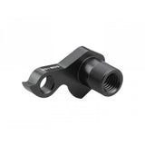 Trek ABP Convert rear derailleur hanger in black with thru axle, compatible bike component for rear drive side gearing.