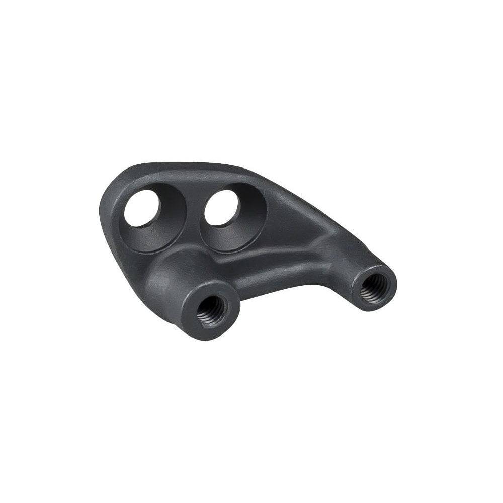 Trek MTB low direct-mount front derailleur bracket in black for front shifting, component for mountain bike drivetrain.