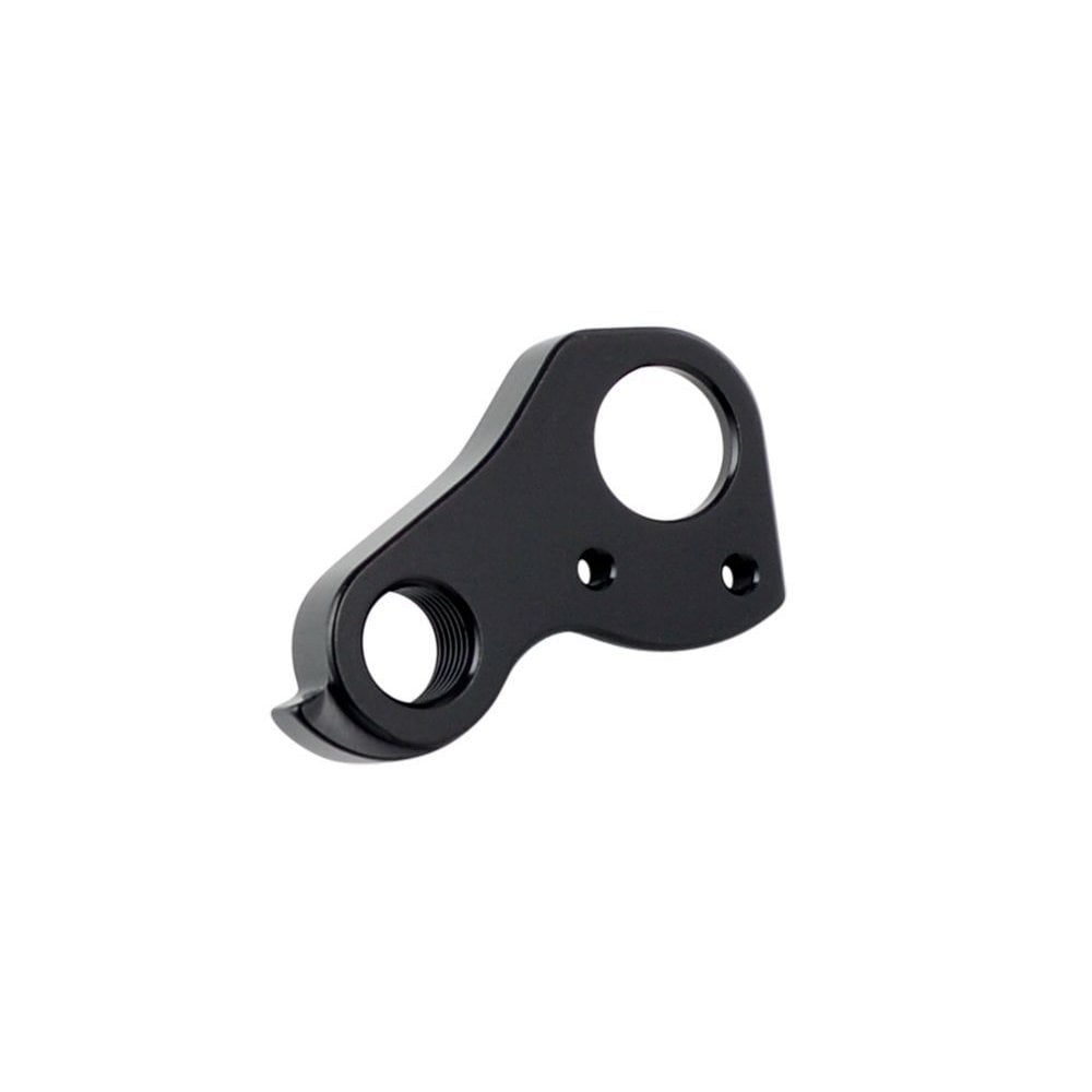 Trek Electra rear disc derailleur hanger in black with 142x12mm thru axle compatibility, bike component for rear derailleur mounting.