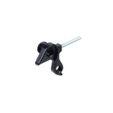 Trek MTB horizontal sliding derailleur hanger and 142x12mm thru axle for rear drive side bicycle components.