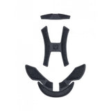 Black Bontrager Tyro children's bike helmet visor replacement sun shield attached to helmet, providing sun protection for young cyclists.