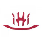 Bontrager Starvos MIPS helmet fit pads replacement kit with red comfort pads for a secure, comfortable fit.
