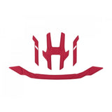 Bontrager Starvos MIPS helmet fit pads replacement kit with red comfort pads for a secure, comfortable fit.