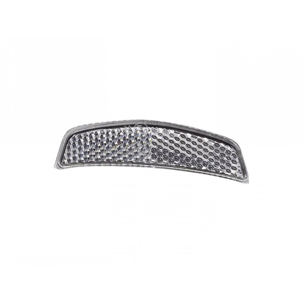 Bontrager Forklight White E-bike reflector accessory for enhanced visibility, shown mounted on a bicycle.