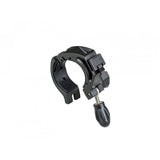 Bontrager Ion Hard-Mount 35 bracket in black attached to 31.8-35mm bike handlebars, accessory for cycling lights or devices.