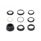 Black Bontrager steering lock for 28.6 mm (1-1/8") threadless bike headsets, accessory for bike security and steering control.