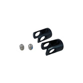 Bontrager BackRack Strut Nut Kit in black for securing alloy bike racks, includes attachment hardware and components.