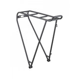 Trek Interchange rear rack for 700c wheel bikes in matte black, lightweight bike accessories for carrying gear.
