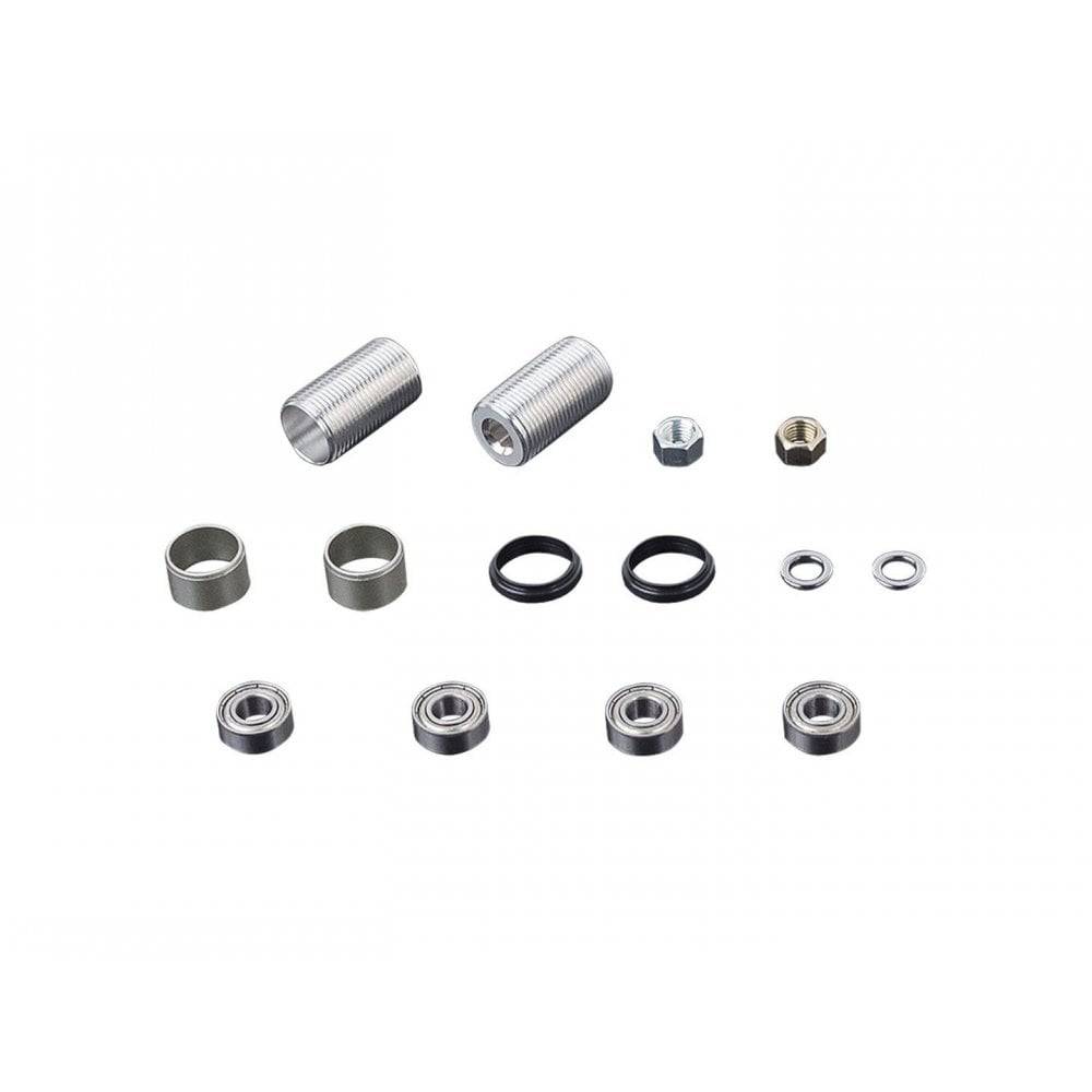 Bontrager Line Pro pedal axle rebuild kit in grey, includes repair components for pedal maintenance and replacement.