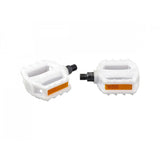 Trek Kids Dialed pedal set in white with 1/2 inch (13 mm) size, durable bike pedals designed for children's bicycles.