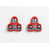 Bontrager Road Clipless Pedal Cleat Set with 6-degree angle in red, compatible with Look K-EO cycling pedals.
