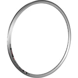 Trek Gruenert Air3 Disc 700c clincher road rim in silver, 36-hole front and rear bicycle wheel component.