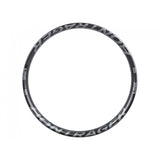Bontrager Line Pro 40 TLR 27.5 MTB rim in anthracite, tubeless-ready, 28H, for front or rear mountain bike use.