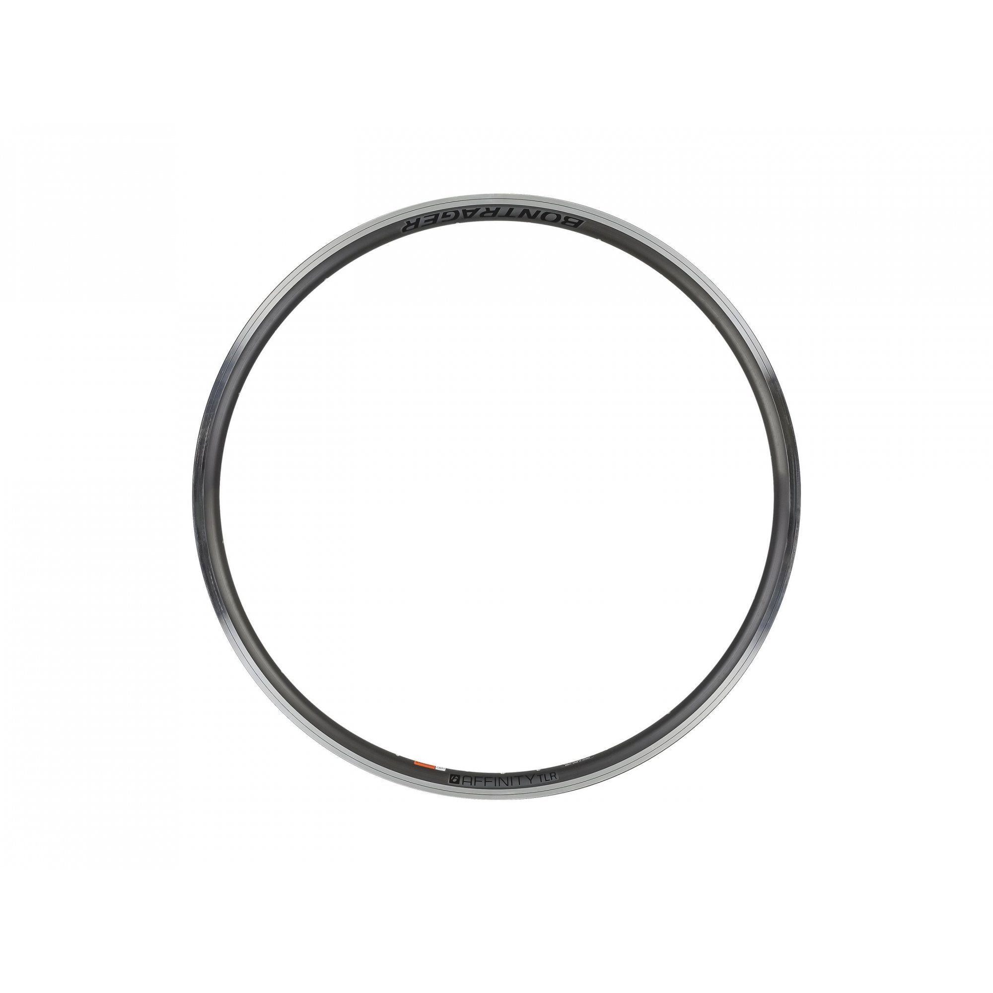 Bontrager Affinity TLR 700c road bike rim in black, front or rear, 24-hole, lightweight component for road cycling.