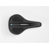 Bontrager Commuter Fluid Bike Saddle with full cut-out and Blendr mount, designed for comfortable cycling.