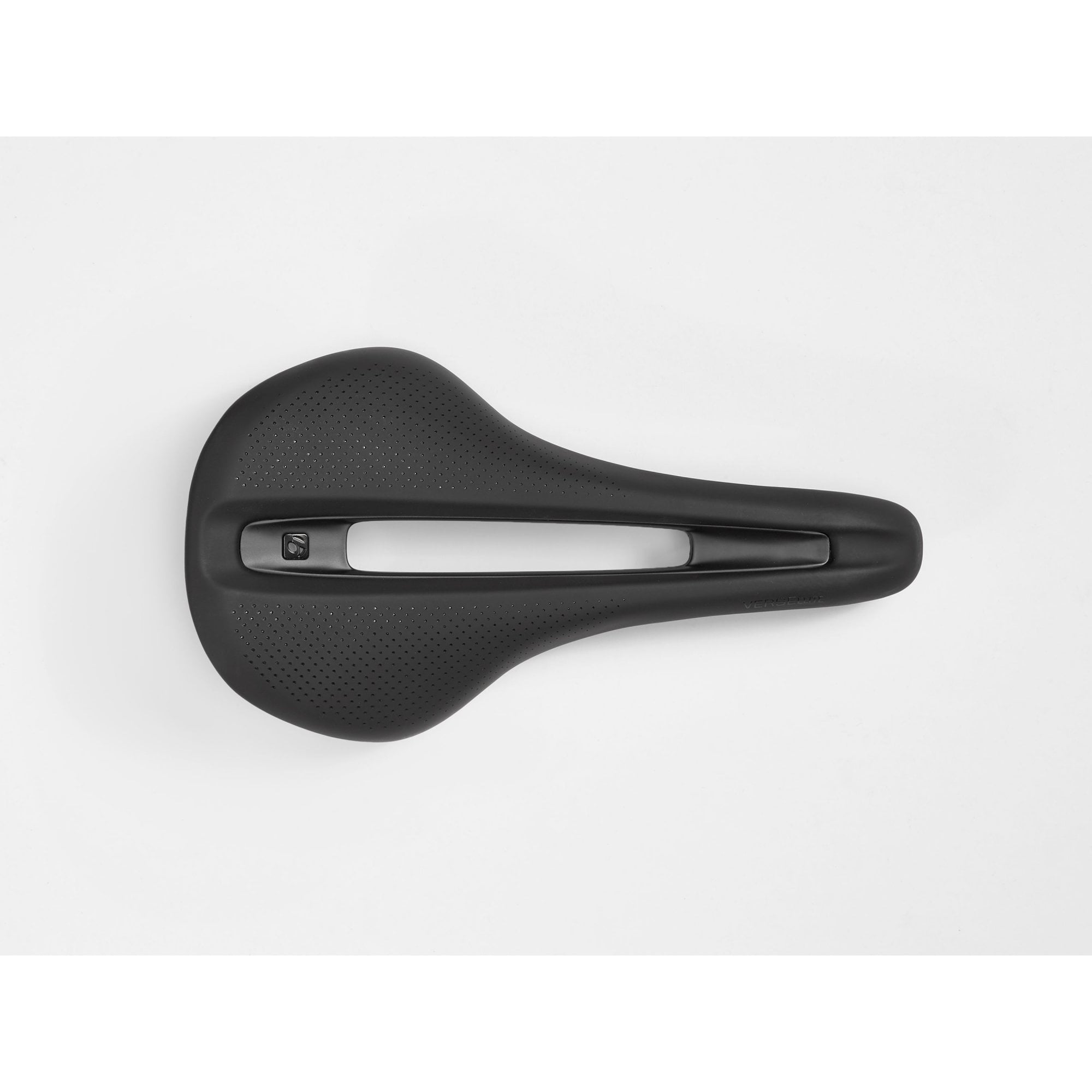 Bontrager Verse Elite bike saddle with full cut-out and Blendr mounts, designed for comfort on road and mountain bikes.