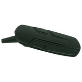 Trek black carbon frame dropper seatpost router plug with stealth hole cover, compatible with bike components.