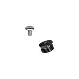 Bontrager Line Dropper seat post cartridge mounting kit in black, showing components and mounting hardware for bicycle parts.