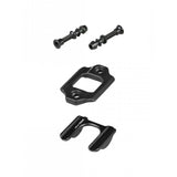 Bontrager Line Elite dropper post saddle clamp kit in black, 36.4 mm, bicycle component for secure saddle attachment.