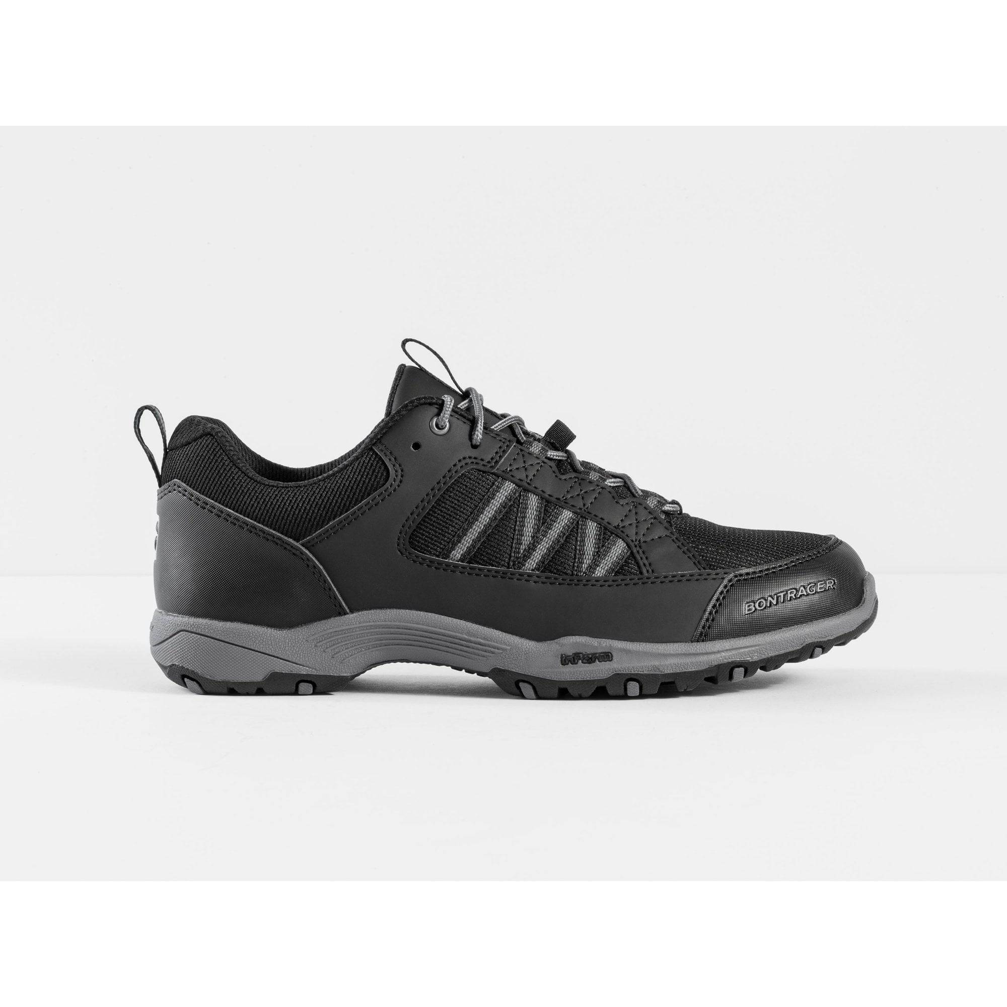 Bontrager SSR Women's multisport MTB bike shoes with SPD cleat compatibility, featuring black and gray design and breathable materials