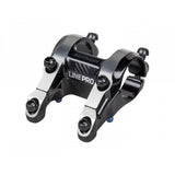 Black Bontrager Line Pro Direct Mount Stem for Trek bikes, 47mm length, 0° angle, fits 35mm handlebars, mountain biking component