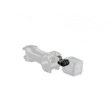 Bontrager Blendr GoPro Mount in black attached to a bike stem for secure camera mounting during rides.