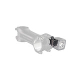 Bontrager Blendr High Ion light mount in black attached to Blendr stem for bike lighting accessories.
