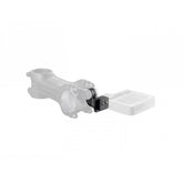 Bontrager Blendr SRM mount for bike stems, compatible with Pro, XXX, and Elite bases, shown attached to a bike stem.