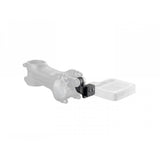 Bontrager Blendr SRM mount for bike stems, compatible with Pro, XXX, and Elite bases, shown attached to a bike stem.
