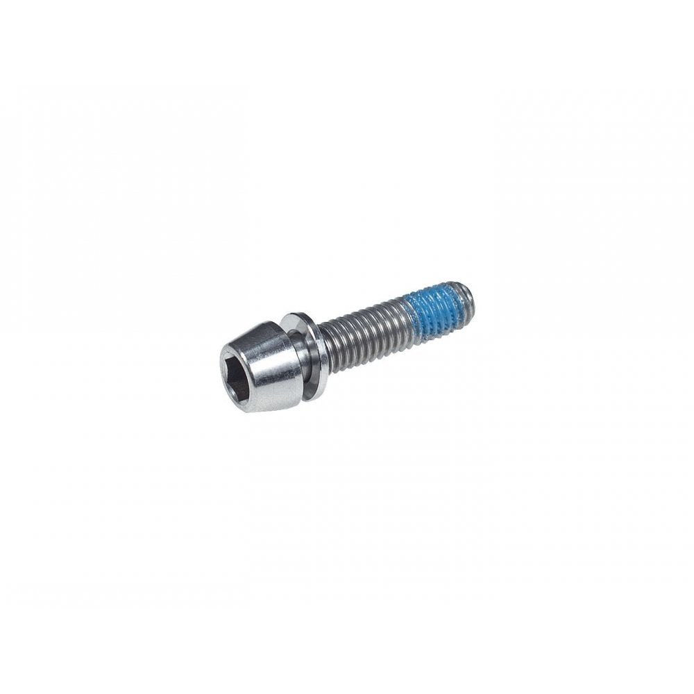 Trek titanium pinch bolt M5 x 20mm for Madone and Bontrager XXX BarStem replacement, showing the metal bolt on a white background.