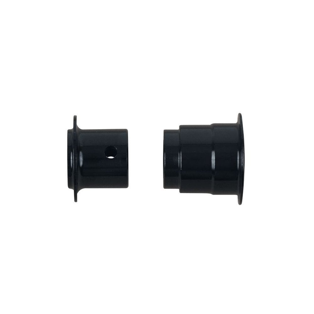 Bontrager Mustang Pro 12mm axle end cap in black for 142/148mm MTB front and rear bike wheels.