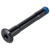 Trek full suspension rocker pivot axle in black alloy, M12 x 85mm replacement component for mountain bike suspension system.