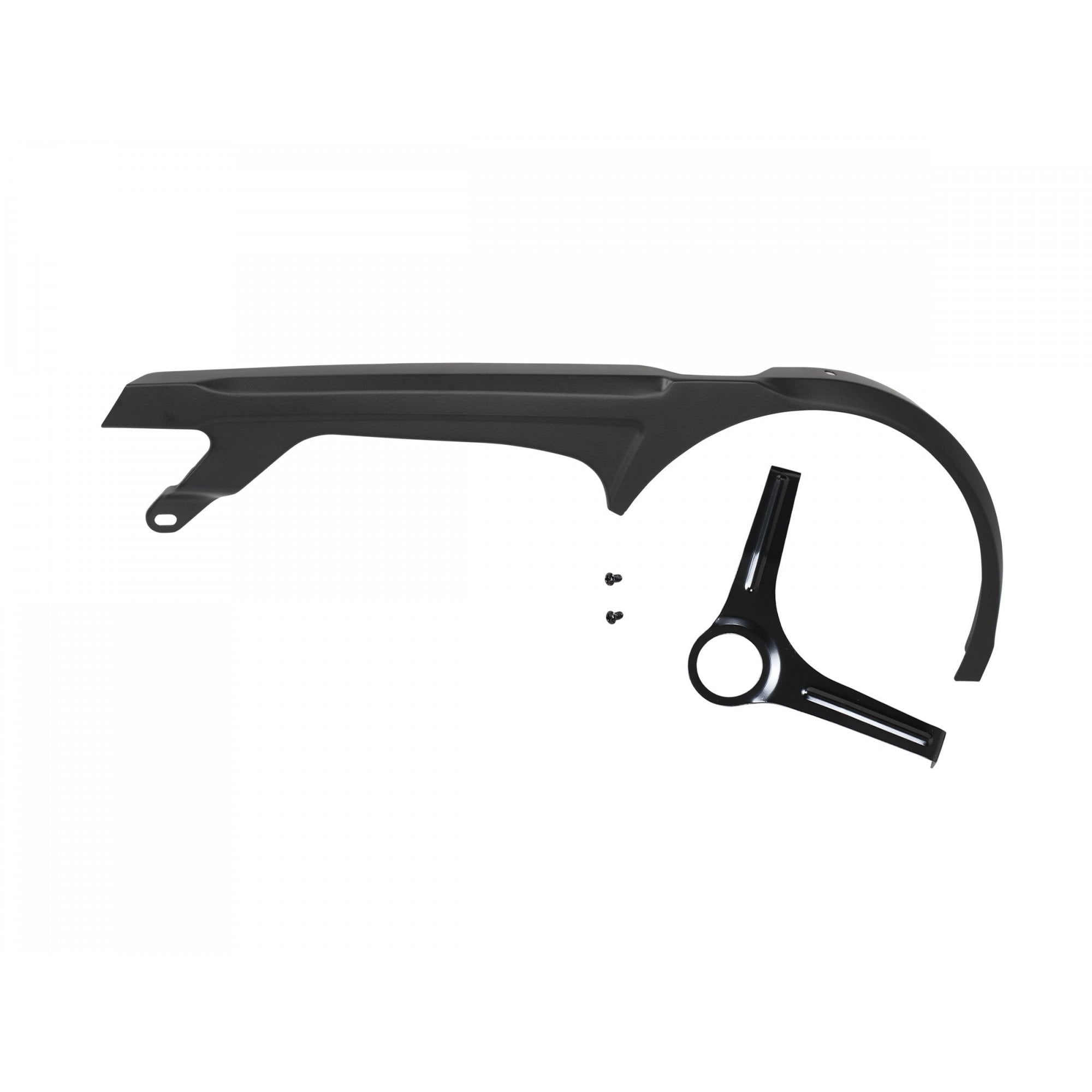 Bontrager Trek-Diamant 2-Piece Bottom Bracket Mount Chainguard in black, designed for bike components and protection