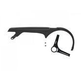 Bontrager Trek-Diamant 2-Piece Bottom Bracket Mount Chainguard in black, designed for bike components and protection