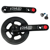 Trek 20-inch kids bike crankset with 120mm/140mm arms and 32-tooth chainring, designed for MTB performance.