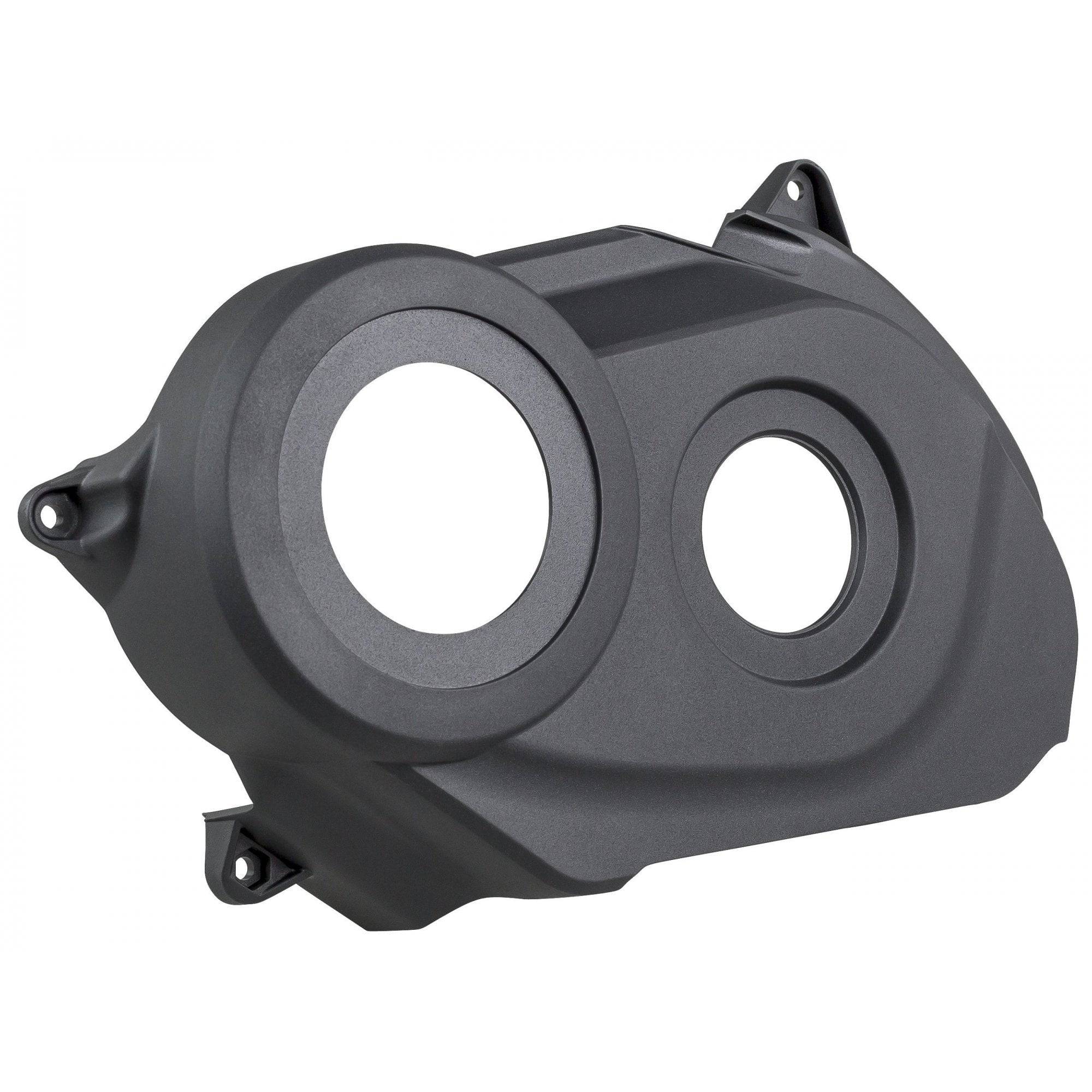 Trek 2018 Powerfly black motor chainguide for non-drive side e-MTB protection, bicycle components for mountain biking.