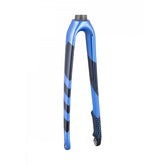 Trek Boone 700c carbon rigid fork in blue smoke and royal, 330mm length, 45mm offset, bike component for mountain bikes