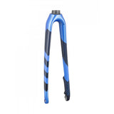 Trek Boone 700c carbon rigid fork in blue smoke and royal, 330mm length, 45mm offset, bike component for mountain bikes