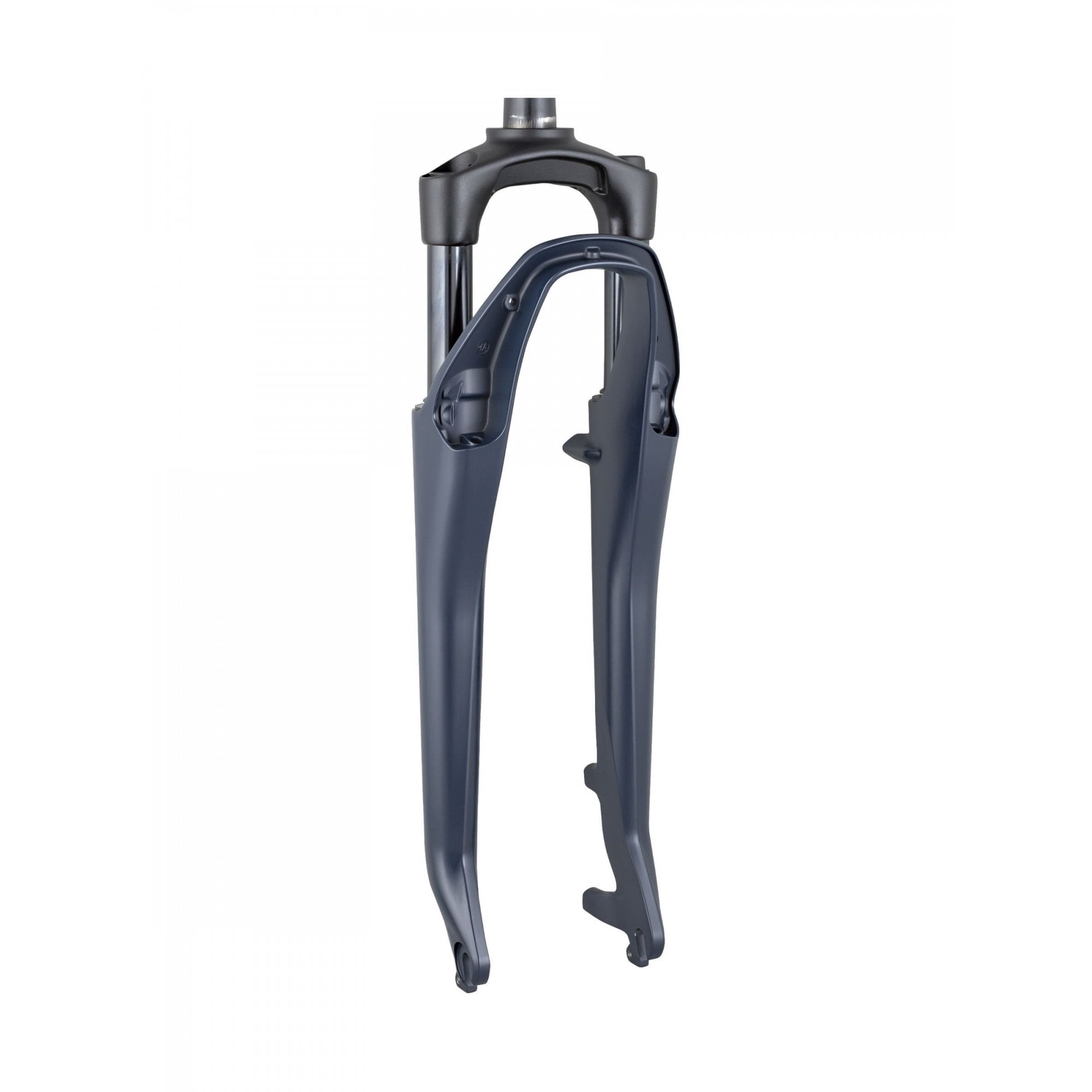 Bontrager Verve+ 4 700C MTB fork with 50mm thread for precise steering, showcasing the bike component with suspension details.