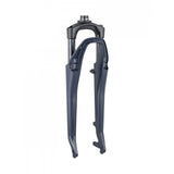 Bontrager Verve+ 4 700C MTB fork with 50mm thread for precise steering, showcasing the bike component with suspension details.